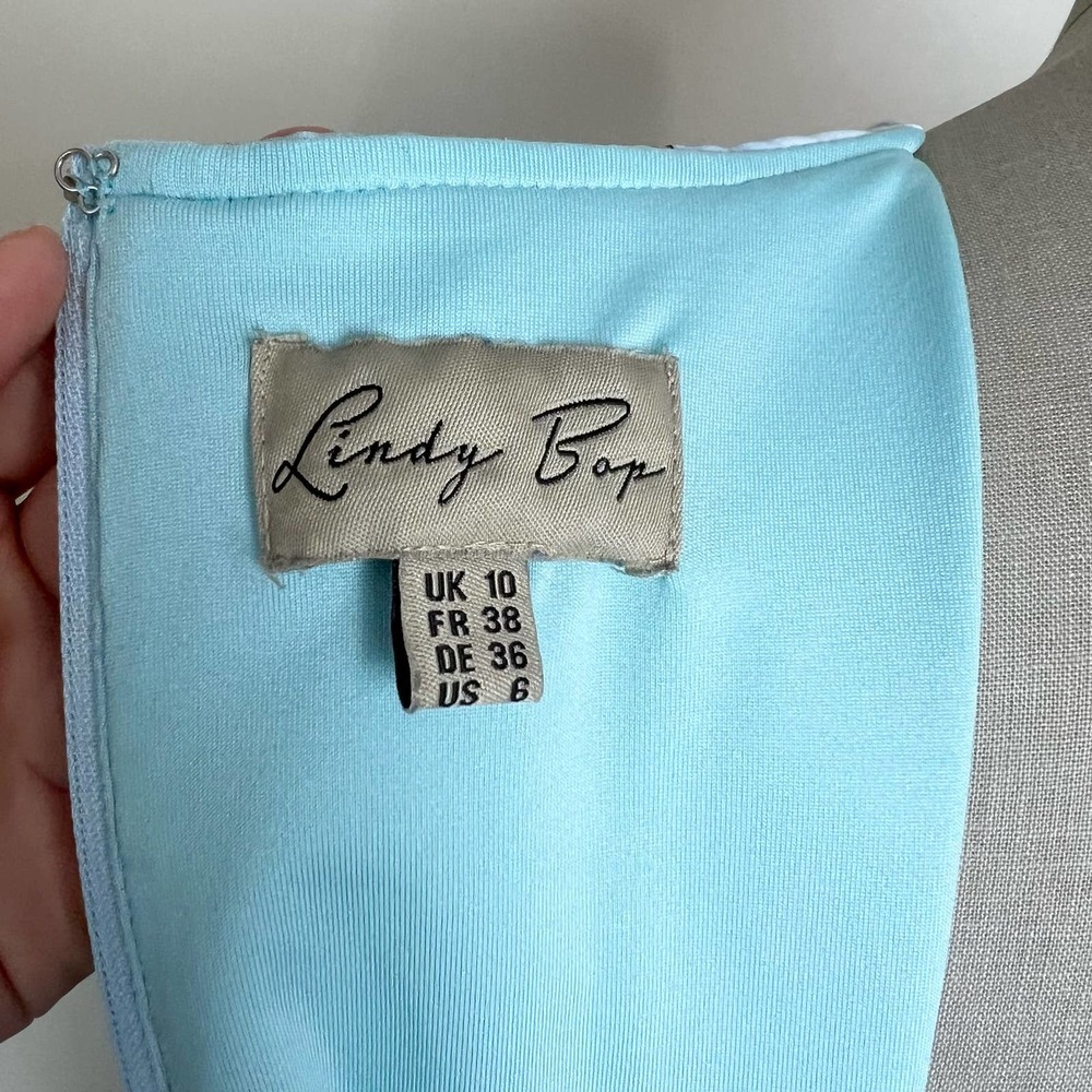 Lindy Bop Light Blue Hot Air Balloon Swing Dress - Picture 6 of 6